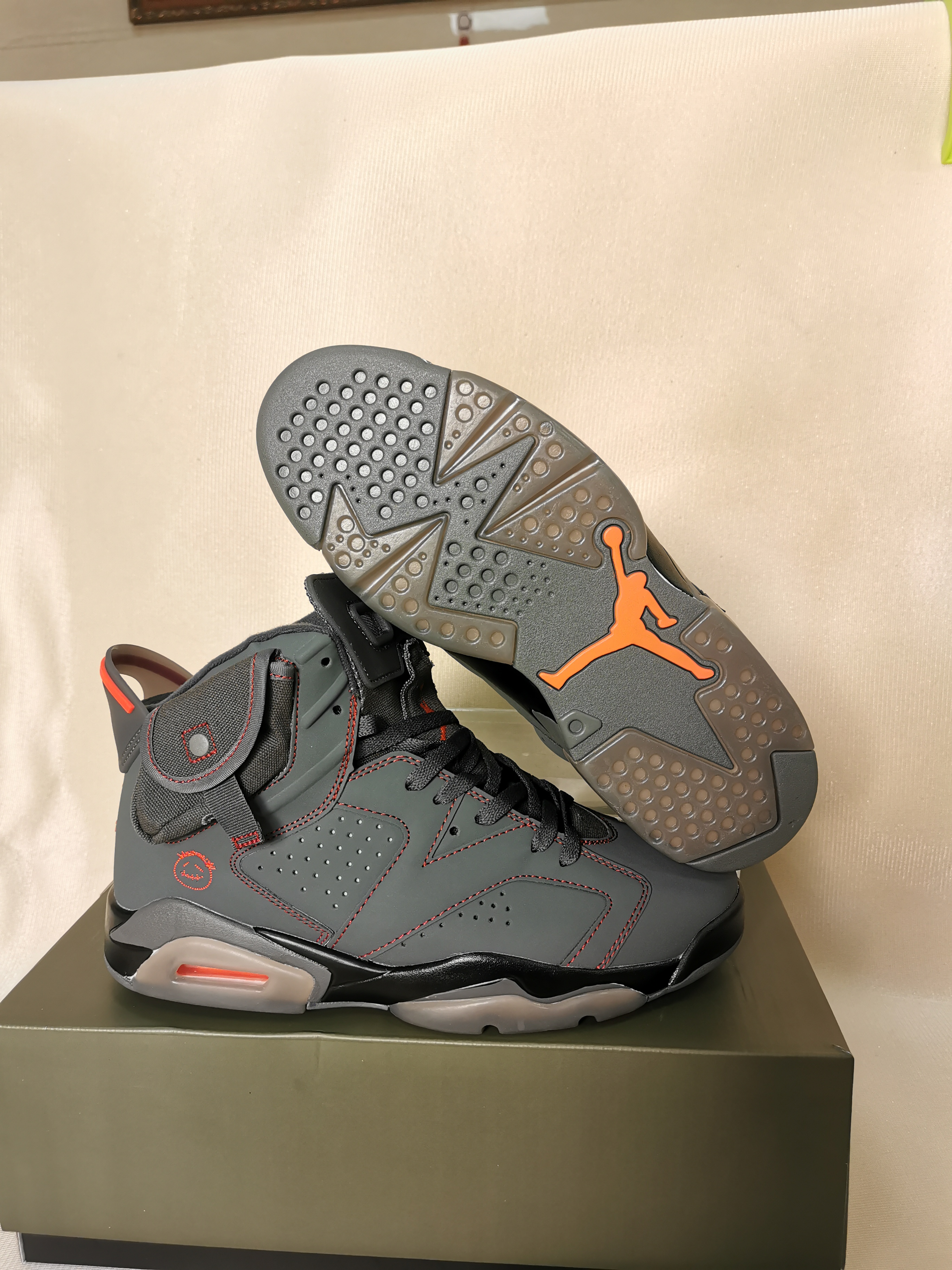 New 2021 Air Jordan 6 Retro Carbon Grey Black